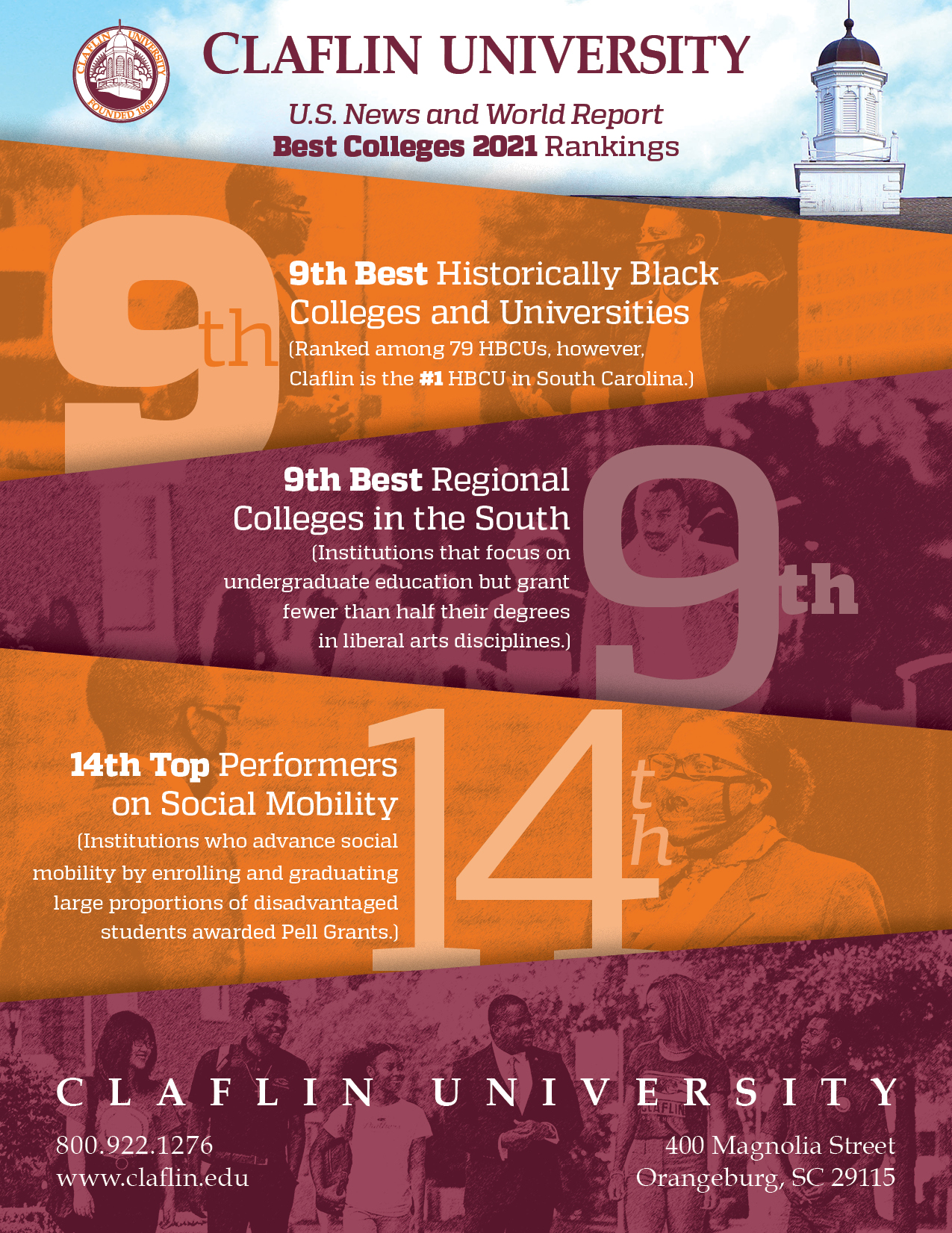 Claflin Ranked A "Top 10 HBCU" And "Top 10 Best Regional College In The ...