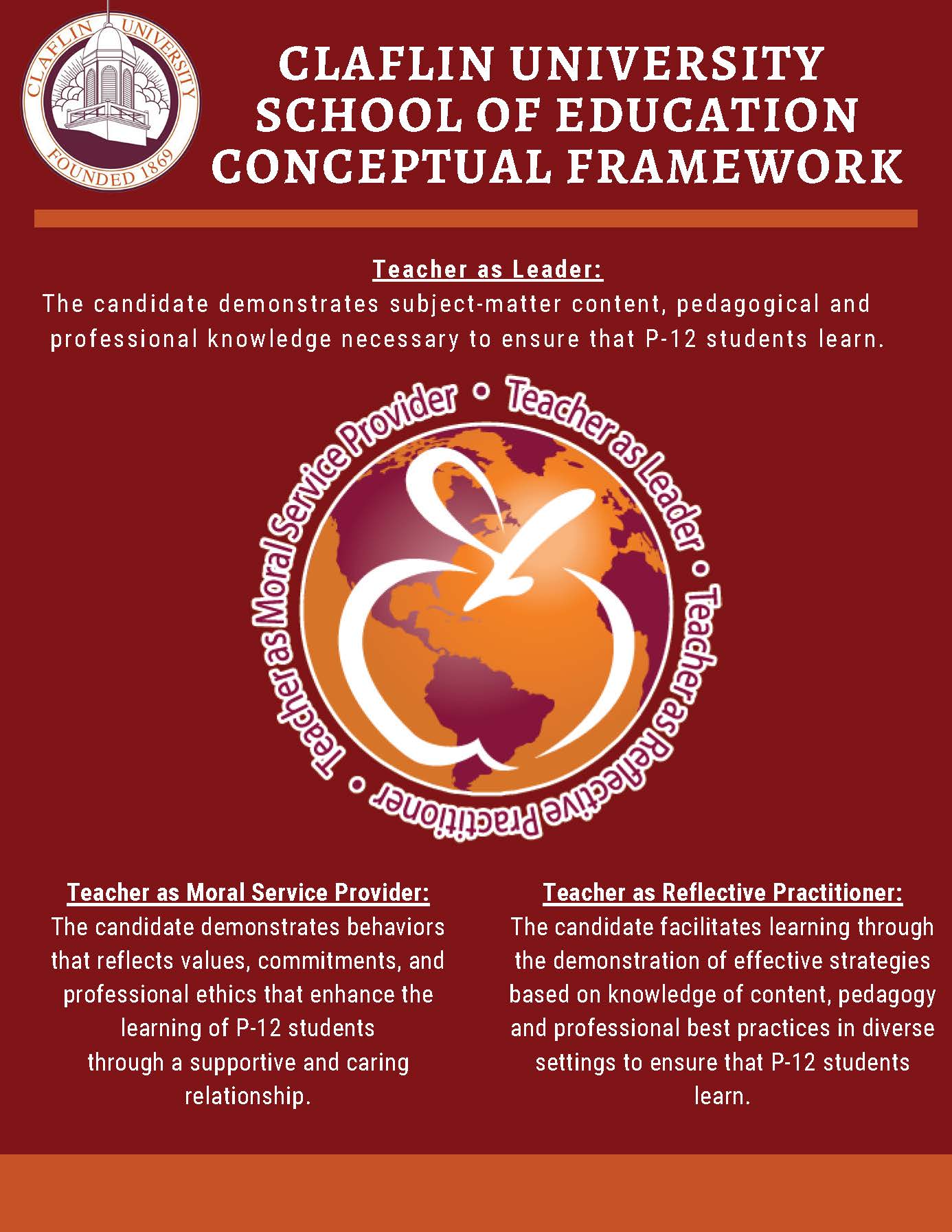 Claflin University School of Education Conceptual Framework