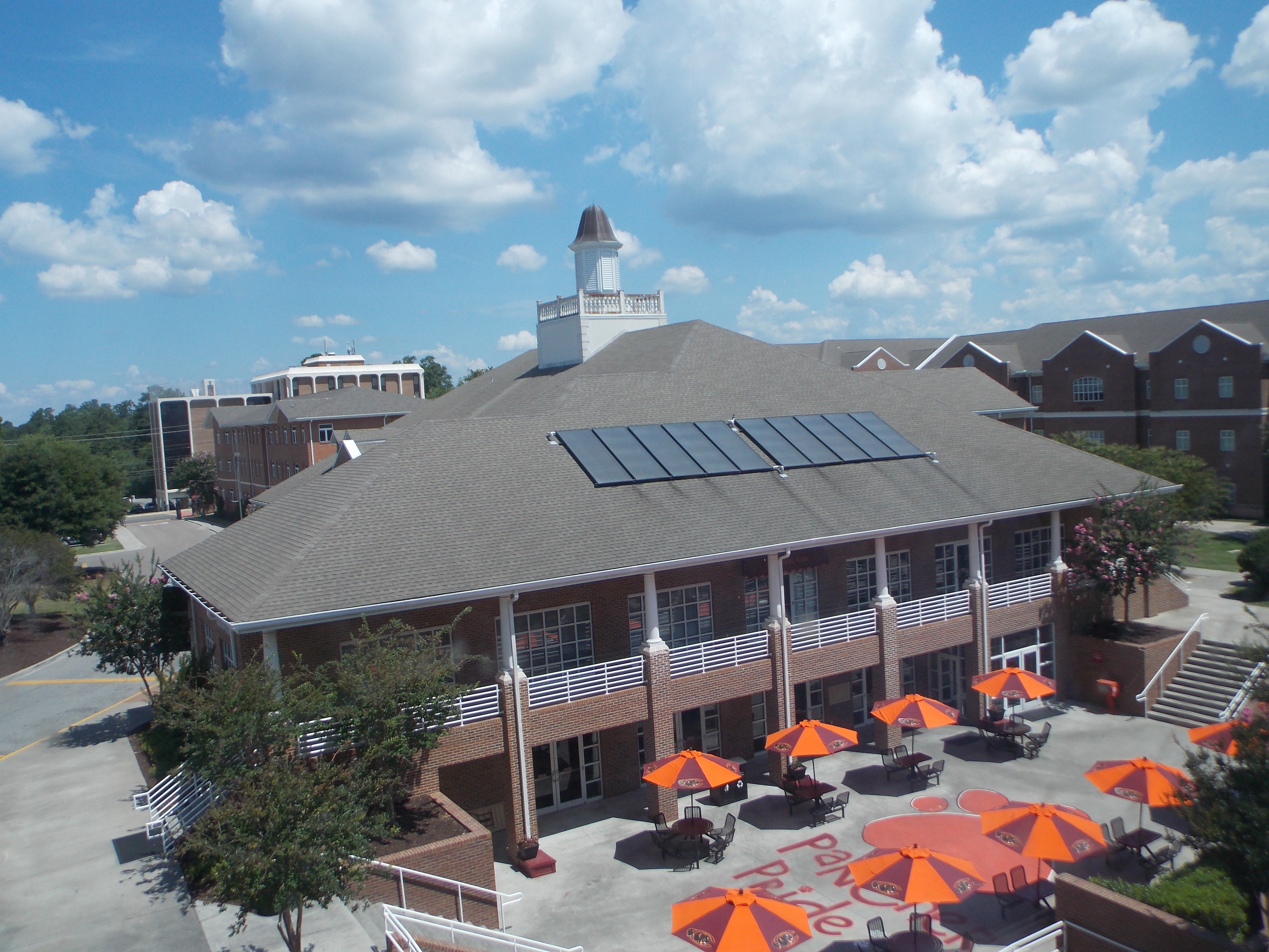 Dining Center with Solar Panels on Roof